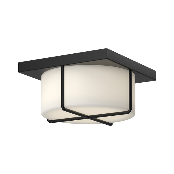 Kuzco Lighting - FM45910-BK/OP - LED Flush Mount - Regalo - Black/Opal Glass from Lighting & Bulbs Unlimited in Charlotte, NC