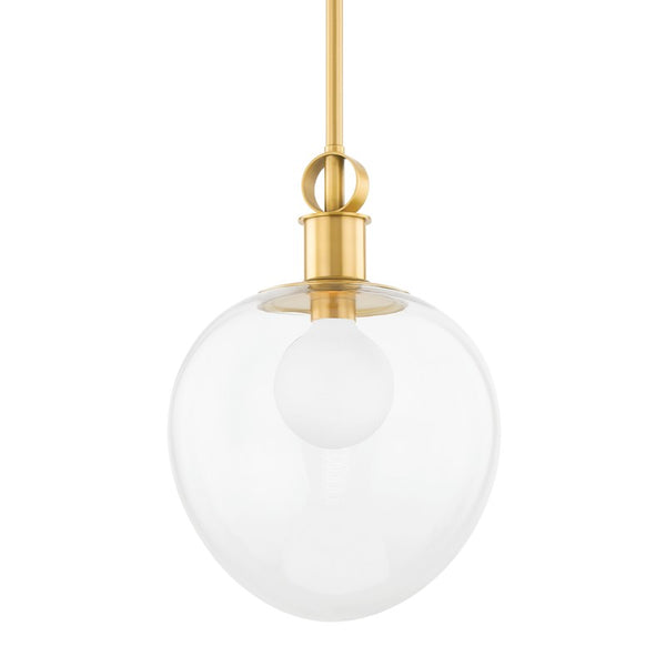 Mitzi - H736701L-AGB - One Light Pendant - Anna - Aged Brass from Lighting & Bulbs Unlimited in Charlotte, NC