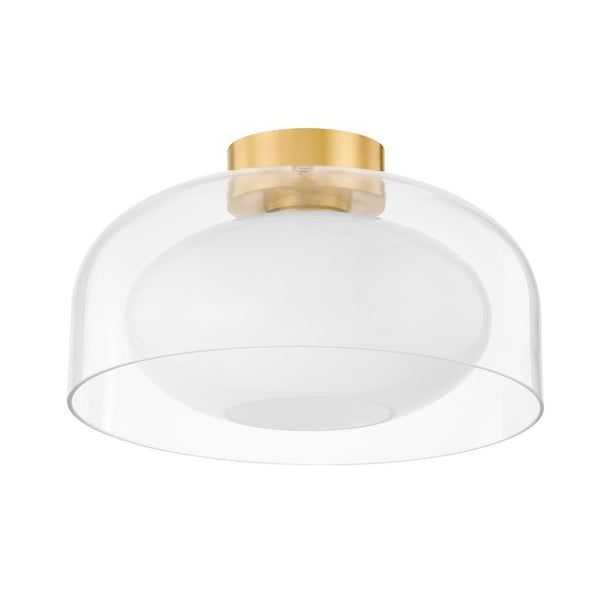 Mitzi - H746501-AGB - One Light Flush Mount - Giovanna - Aged Brass from Lighting & Bulbs Unlimited in Charlotte, NC