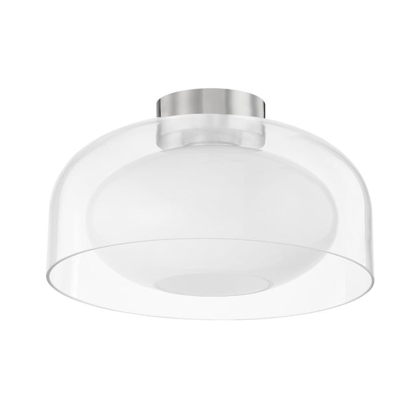 Mitzi - H746501-PN - One Light Flush Mount - Giovanna - Polished Nickel from Lighting & Bulbs Unlimited in Charlotte, NC
