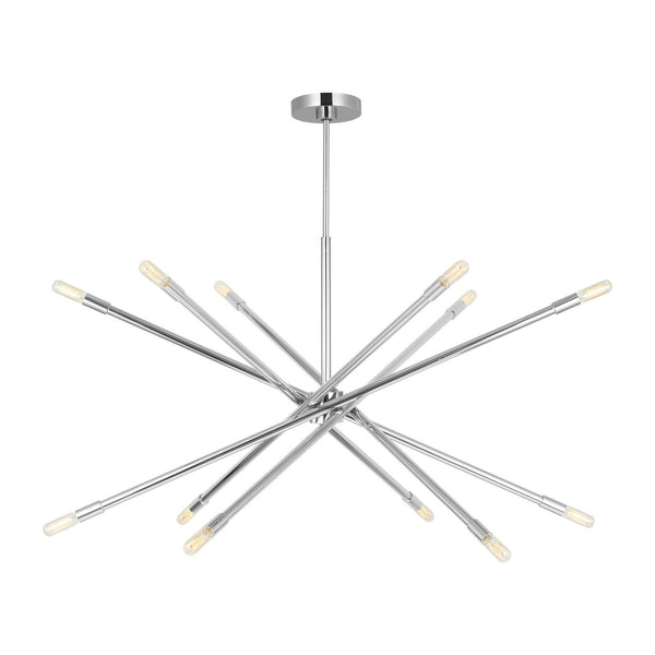 Visual Comfort Studio - CC16512PN - 12 Light Chandelier - Eastyn - Polished Nickel from Lighting & Bulbs Unlimited in Charlotte, NC