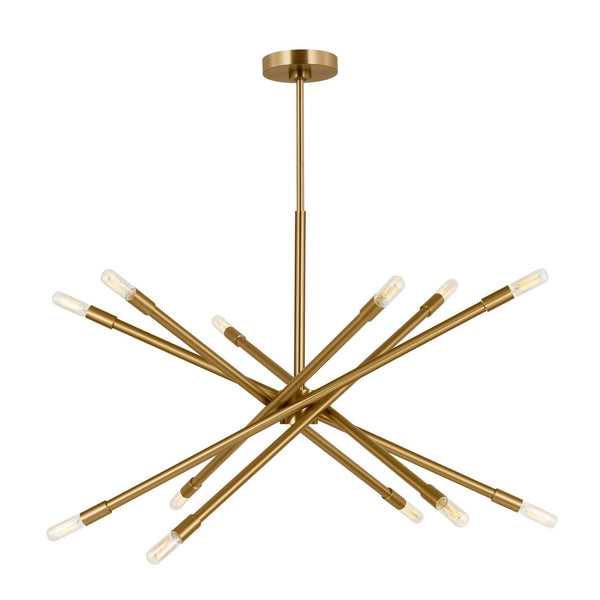 Visual Comfort Studio - CC16612BBS - 12 Light Chandelier - Eastyn - Burnished Brass from Lighting & Bulbs Unlimited in Charlotte, NC