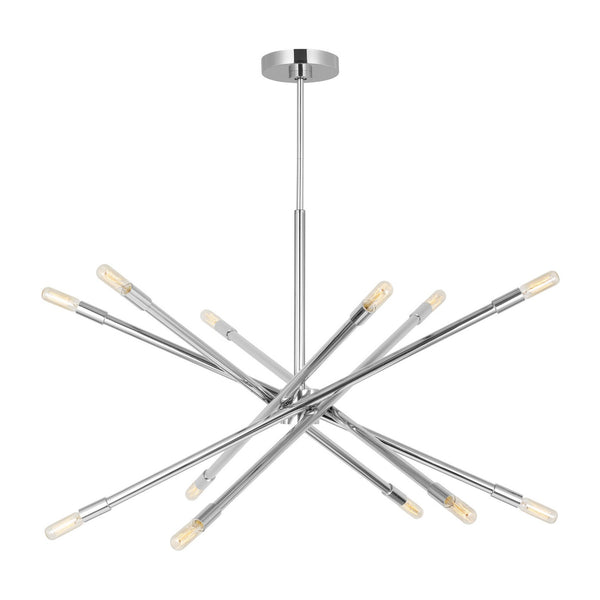 Visual Comfort Studio - CC16612PN - 12 Light Chandelier - Eastyn - Polished Nickel from Lighting & Bulbs Unlimited in Charlotte, NC