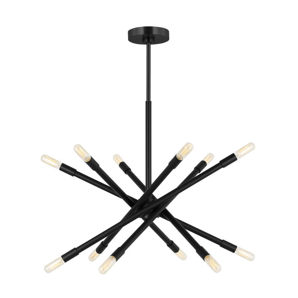 Visual Comfort Studio - CC16712MBK - 12 Light Chandelier - Eastyn - Midnight Black from Lighting & Bulbs Unlimited in Charlotte, NC