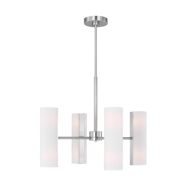 Visual Comfort Studio - DJC1048BS - Eight Light Chandelier - Capalino - Brushed Steel from Lighting & Bulbs Unlimited in Charlotte, NC