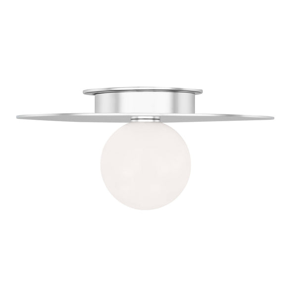 Visual Comfort Studio - KF1011PN - One Light Flush Mount - Nodes - Polished Nickel from Lighting & Bulbs Unlimited in Charlotte, NC