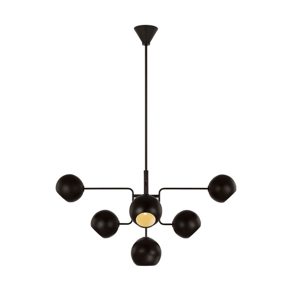 Visual Comfort Studio - LXC1018AI - Eight Light Chandelier - Chaumont - Aged Iron from Lighting & Bulbs Unlimited in Charlotte, NC