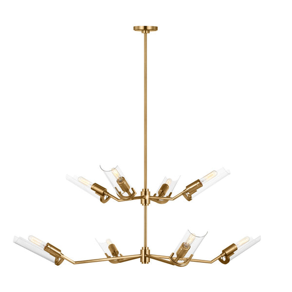 Visual Comfort Studio - TC1158BBS - Eight Light Chandelier - Mezzo - Burnished Brass from Lighting & Bulbs Unlimited in Charlotte, NC