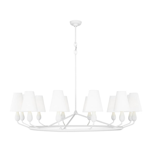 Visual Comfort Studio - TC11712MWT - 12 Light Chandelier - Ziba - Matte White from Lighting & Bulbs Unlimited in Charlotte, NC