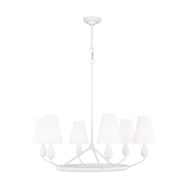 Visual Comfort Studio - TC1186MWT - Six Light Chandelier - Ziba - Matte White from Lighting & Bulbs Unlimited in Charlotte, NC