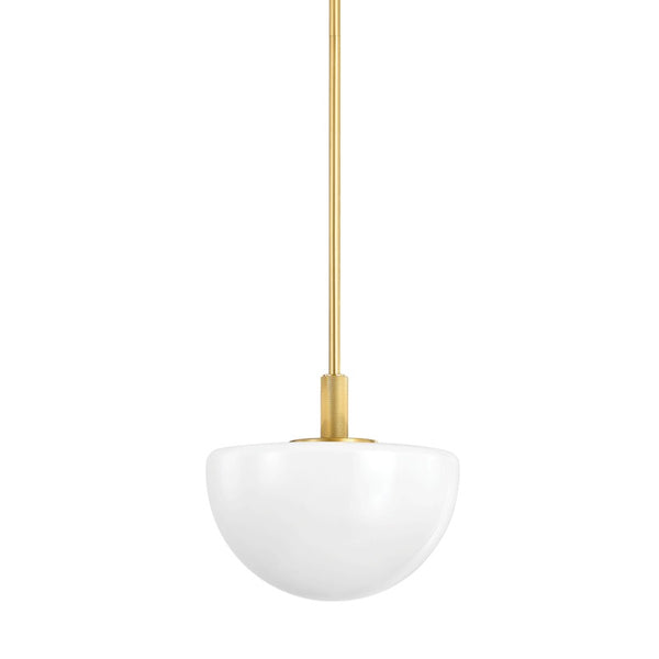 Hudson Valley - 5913-AGB - One Light Pendant - Lethbridge - Aged Brass from Lighting & Bulbs Unlimited in Charlotte, NC