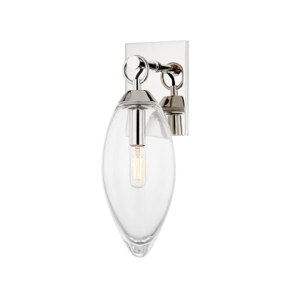 Hudson Valley - 7900-PN - One Light Wall Sconce - Nantucket - Polished Nickel from Lighting & Bulbs Unlimited in Charlotte, NC