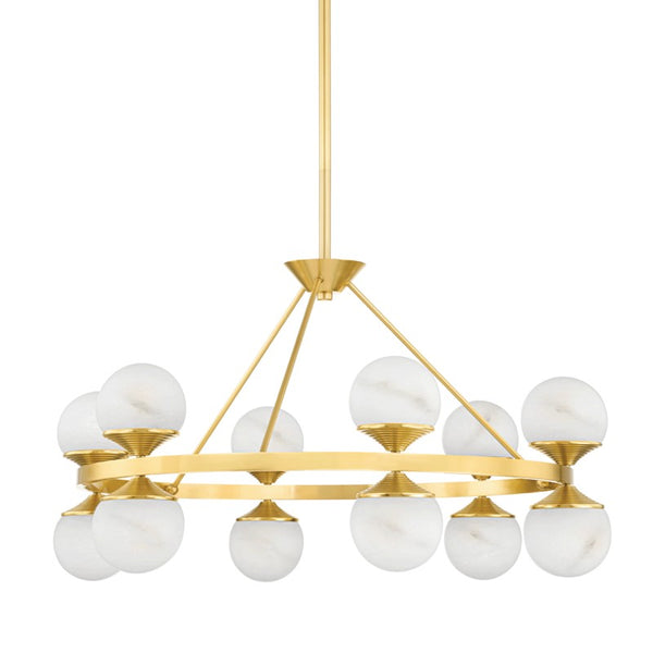 Hudson Valley - 8236-AGB - LED Chandelier - Grafton - Aged Brass from Lighting & Bulbs Unlimited in Charlotte, NC