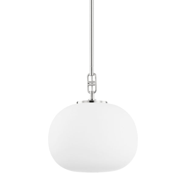 Hudson Valley - 9717-PN - One Light Pendant - Ingels - Polished Nickel from Lighting & Bulbs Unlimited in Charlotte, NC
