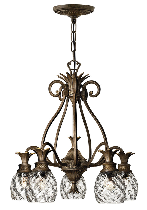 Hinkley - 4885PZ - LED Foyer Pendant - Plantation - Pearl Bronze from Lighting & Bulbs Unlimited in Charlotte, NC