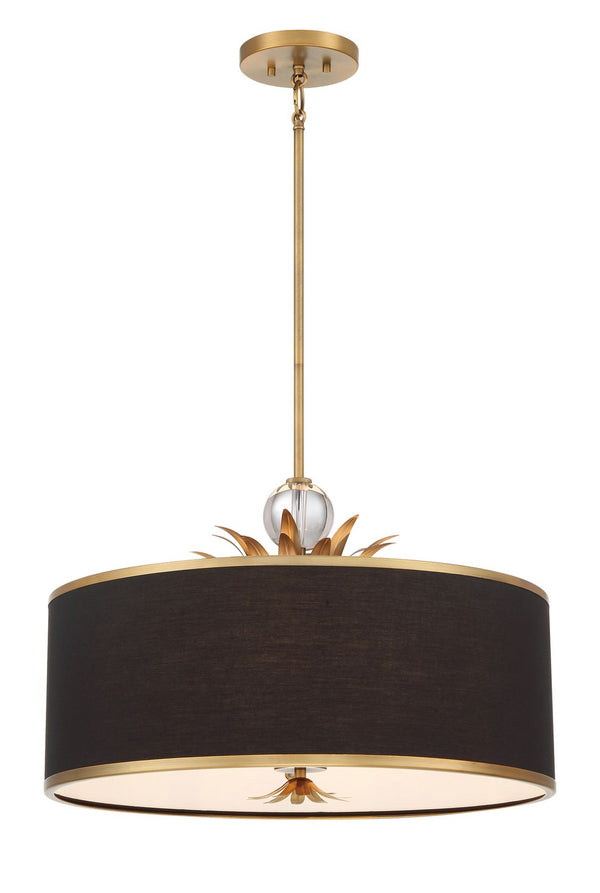 Minka-Lavery - 4584-672 - Four Light Pendant - Caprio - Natural Brushed Brass from Lighting & Bulbs Unlimited in Charlotte, NC