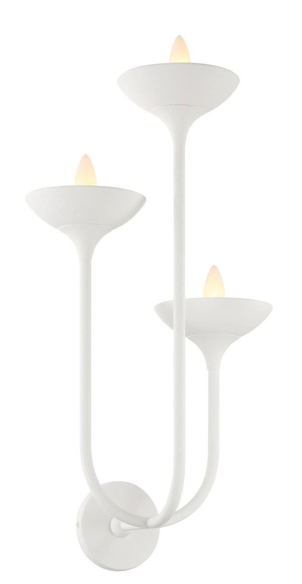 Minka-Lavery - 4713-892 - Three Light Wall Sconce - Ryton - Plaster White from Lighting & Bulbs Unlimited in Charlotte, NC