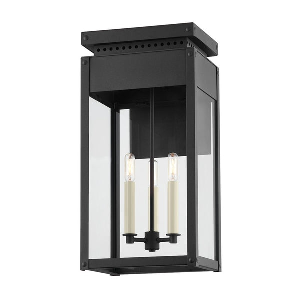 Troy Lighting - B8523-TBK - Three Light Exterior Wall Sconce - Braydan - Textured Black from Lighting & Bulbs Unlimited in Charlotte, NC
