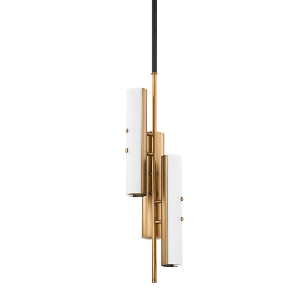 Troy Lighting - F3208-PBR/SBK - LED Pendant - Titus - Patina Brass from Lighting & Bulbs Unlimited in Charlotte, NC