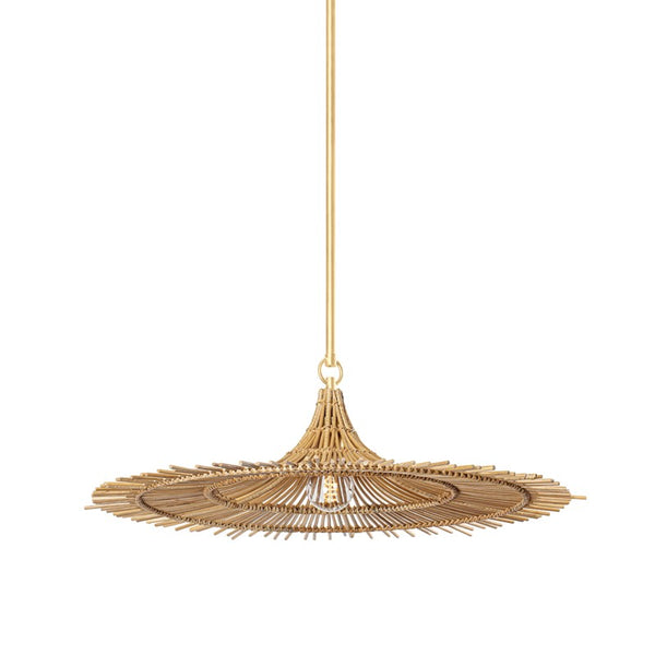 Troy Lighting - F8831-VGL - One Light Pendant - Costa Mesa - Vintage Gold Leaf from Lighting & Bulbs Unlimited in Charlotte, NC