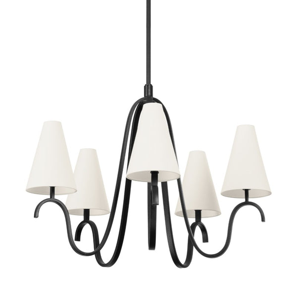 Troy Lighting - F9341-FOR - Five Light Chandelier - Melor - Forged Iron from Lighting & Bulbs Unlimited in Charlotte, NC
