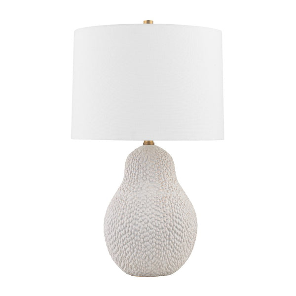 Troy Lighting - PTL2525-PBR/CSD - One Light Table Lamp - Crater - Patina Brass from Lighting & Bulbs Unlimited in Charlotte, NC