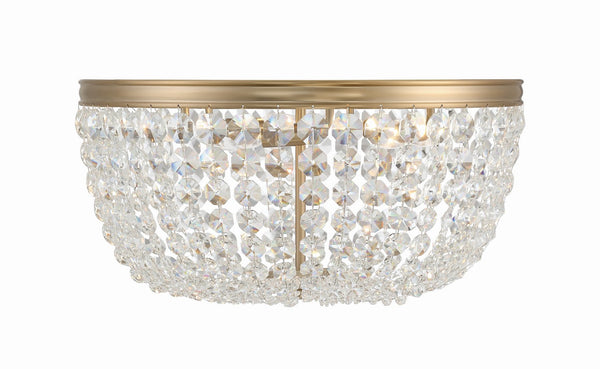 Crystorama - NOL-320-VG-CL-MWP - Five Light Ceiling Mount - Nola - Vibrant Gold from Lighting & Bulbs Unlimited in Charlotte, NC