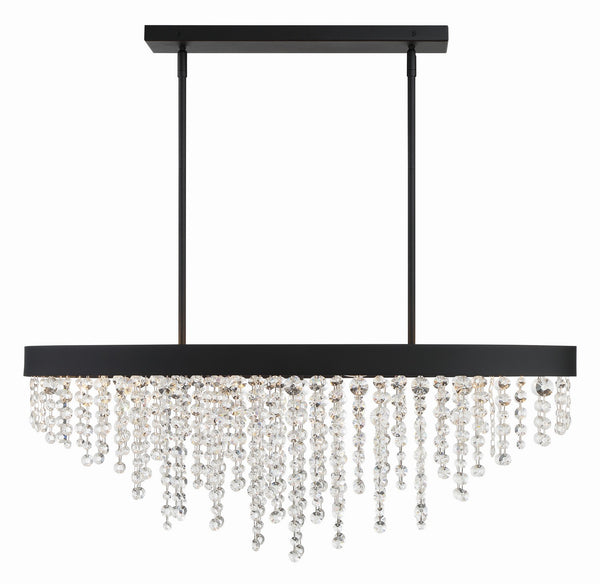 Crystorama - WIN-619-BF-CL-MWP - Eight Light Chandelier - Winham - Black Forged from Lighting & Bulbs Unlimited in Charlotte, NC