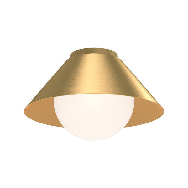 Alora - FM485214BGOP - One Light Flush Mount - Remy - Brushed Gold/Opal Glass|Matte Black/Opal Glass|White/Opal Glass from Lighting & Bulbs Unlimited in Charlotte, NC