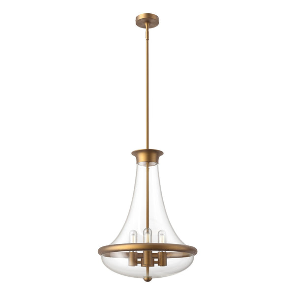 Alora - PD464018AG - Four Light Pendant - Marcel - Aged Gold|Chrome|Matte Black from Lighting & Bulbs Unlimited in Charlotte, NC