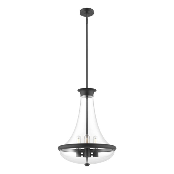 Alora - PD464018MB - Four Light Pendant - Marcel - Aged Gold|Chrome|Matte Black from Lighting & Bulbs Unlimited in Charlotte, NC