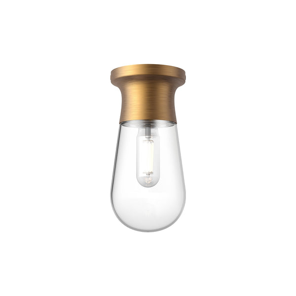 Alora - SF464001AG - One Light Semi-Flush Mount - Marcel - Aged Gold|Chrome|Matte Black from Lighting & Bulbs Unlimited in Charlotte, NC