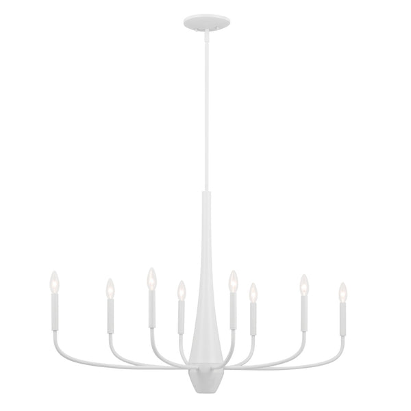 Kichler - 52528WH - Eight Light Chandelier - Deela - White from Lighting & Bulbs Unlimited in Charlotte, NC