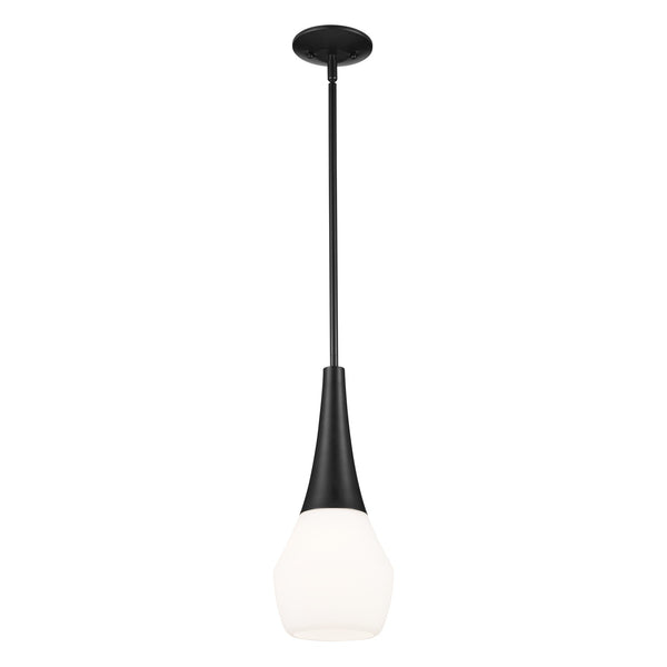 Kichler - 52529BK - One Light Pendant - Deela - Black from Lighting & Bulbs Unlimited in Charlotte, NC