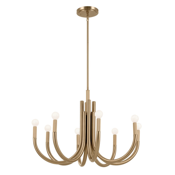 Kichler - 52550CPZ - Eight Light Chandelier - Odensa - Champagne Bronze from Lighting & Bulbs Unlimited in Charlotte, NC