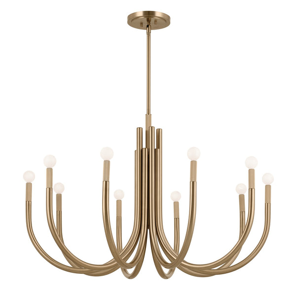 Kichler - 52551CPZ - Ten Light Chandelier - Odensa - Champagne Bronze from Lighting & Bulbs Unlimited in Charlotte, NC