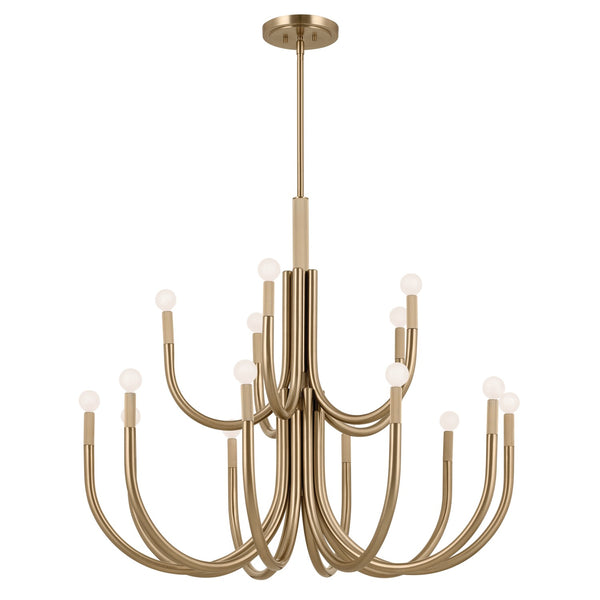 Kichler - 52552CPZ - 15 Light Chandelier - Odensa - Champagne Bronze from Lighting & Bulbs Unlimited in Charlotte, NC
