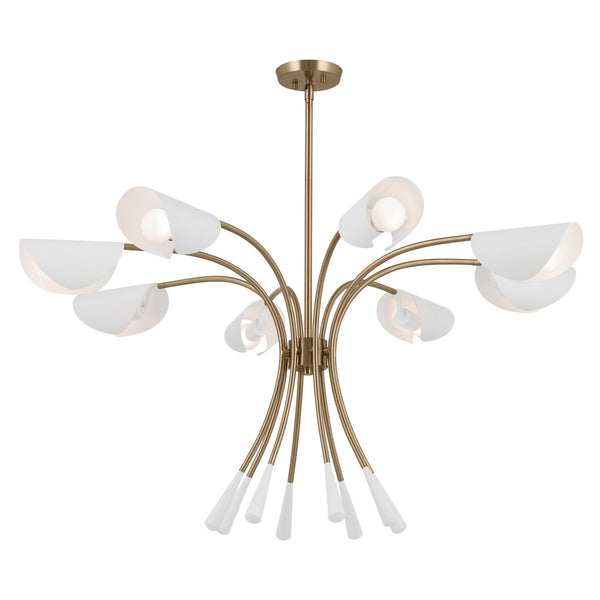 Kichler - 52560CPZWH - Eight Light Chandelier - Arcus - Champagne Bronze from Lighting & Bulbs Unlimited in Charlotte, NC