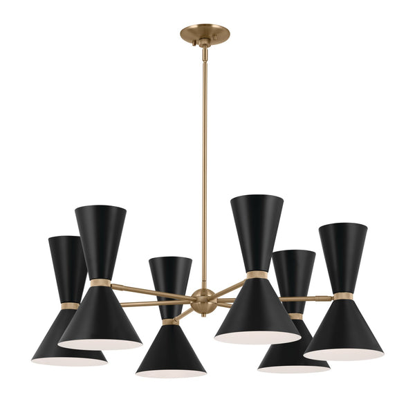 Kichler - 52566CPZBK - 12 Light Chandelier - Phix - Champagne Bronze from Lighting & Bulbs Unlimited in Charlotte, NC