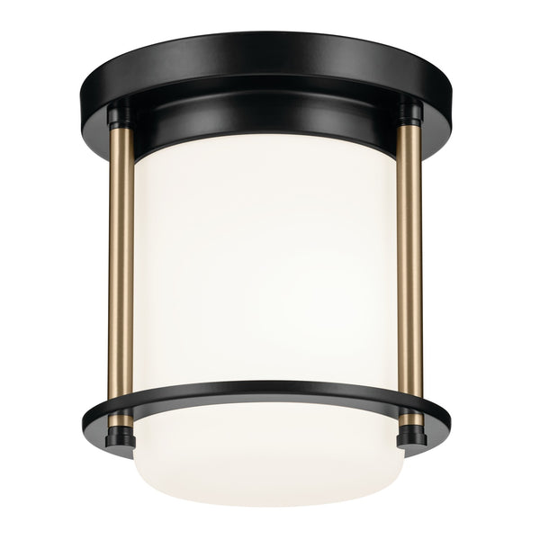Kichler - 52596BKCPZ - One Light Flush Mount - Brit - Black from Lighting & Bulbs Unlimited in Charlotte, NC