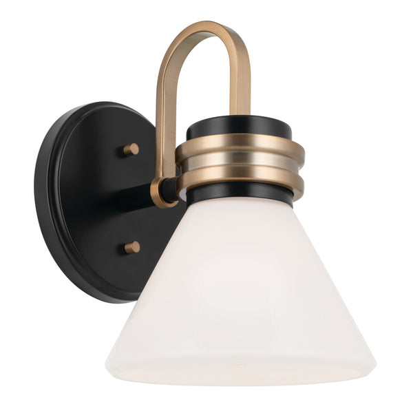 Kichler - 55153BK - One Light Wall Sconce - Farum - Black from Lighting & Bulbs Unlimited in Charlotte, NC