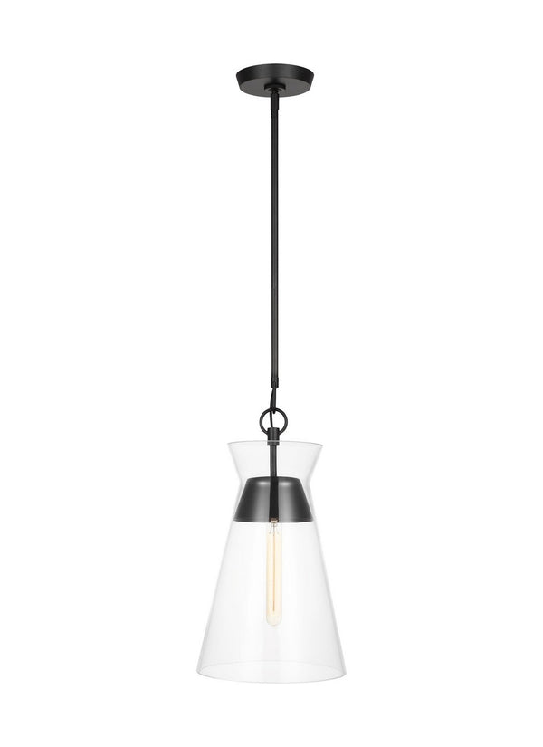 Visual Comfort Studio - CP1021AI - One Light Pendant - Atlantic - Aged Iron from Lighting & Bulbs Unlimited in Charlotte, NC
