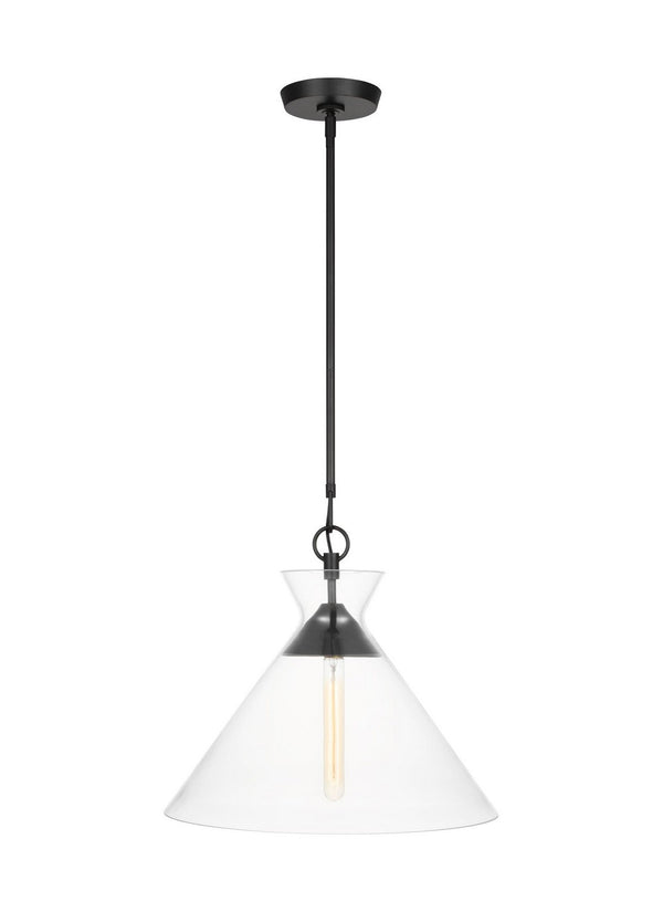 Visual Comfort Studio - CP1031AI - One Light Pendant - Atlantic - Aged Iron from Lighting & Bulbs Unlimited in Charlotte, NC