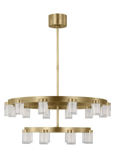 Visual Comfort Modern - KWCH19827NB - LED Chandelier - Natural Brass from Lighting & Bulbs Unlimited in Charlotte, NC