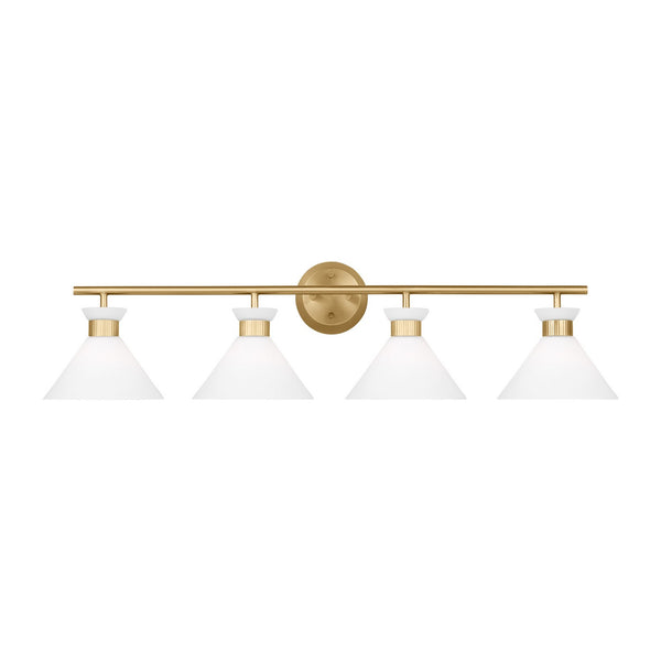 Visual Comfort Studio - DJV1014SB - Four Light Bath - Belcarra - Satin Brass from Lighting & Bulbs Unlimited in Charlotte, NC