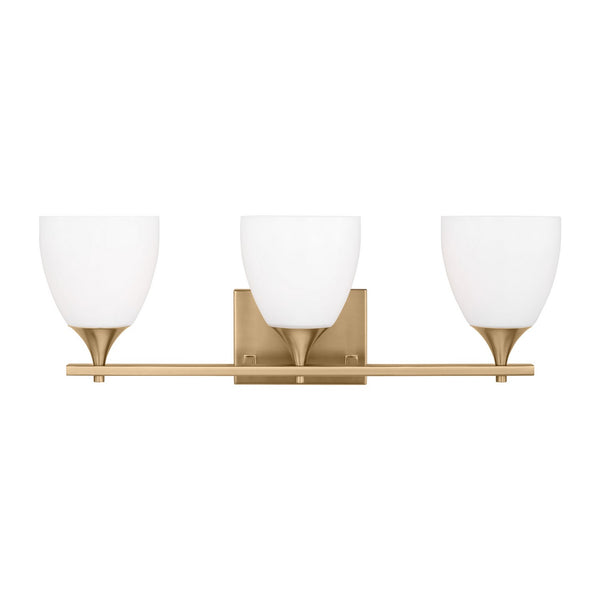 Visual Comfort Studio - DJV1023SB - Three Light Bath - Toffino - Satin Brass from Lighting & Bulbs Unlimited in Charlotte, NC