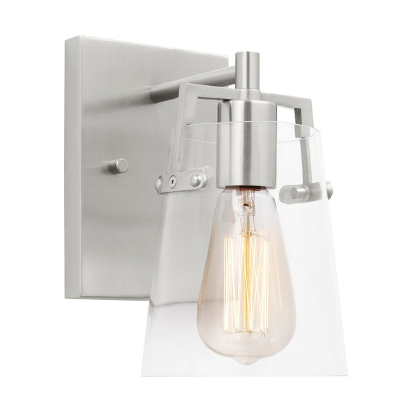 Visual Comfort Studio - DJV1031BS - One Light Wall Sconce - Crofton - Brushed Steel from Lighting & Bulbs Unlimited in Charlotte, NC