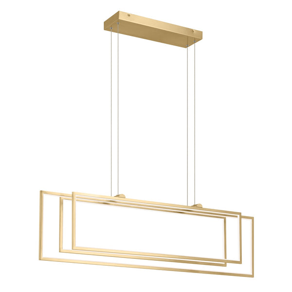 Kichler - 84331CG - LED Linear Chandelier - Jestin - Champagne Gold from Lighting & Bulbs Unlimited in Charlotte, NC