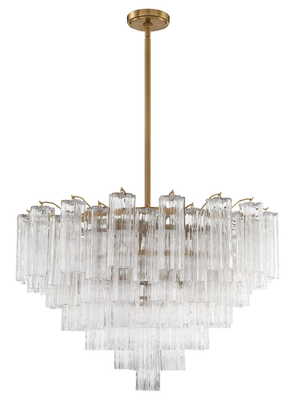 Crystorama - ADD-316-AG-CL - 16 Light Chandelier - Addis - Aged Brass from Lighting & Bulbs Unlimited in Charlotte, NC