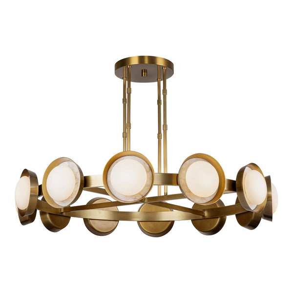 Alora - CH320050VB - LED Chandelier - Alonso - Vintage Brass from Lighting & Bulbs Unlimited in Charlotte, NC
